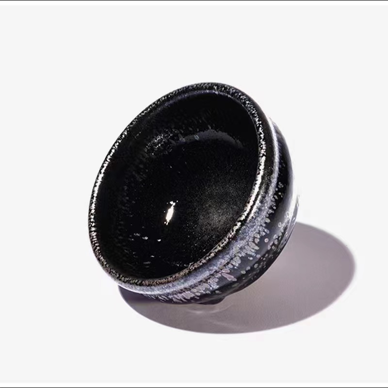 黑底银斑盏·拙器